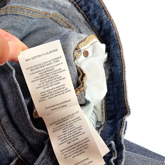 Revolve Rolla's Mens Tim Slims Jeans Size 32 in Dirt Road Slim Fit Denim - Picture 9 of 9